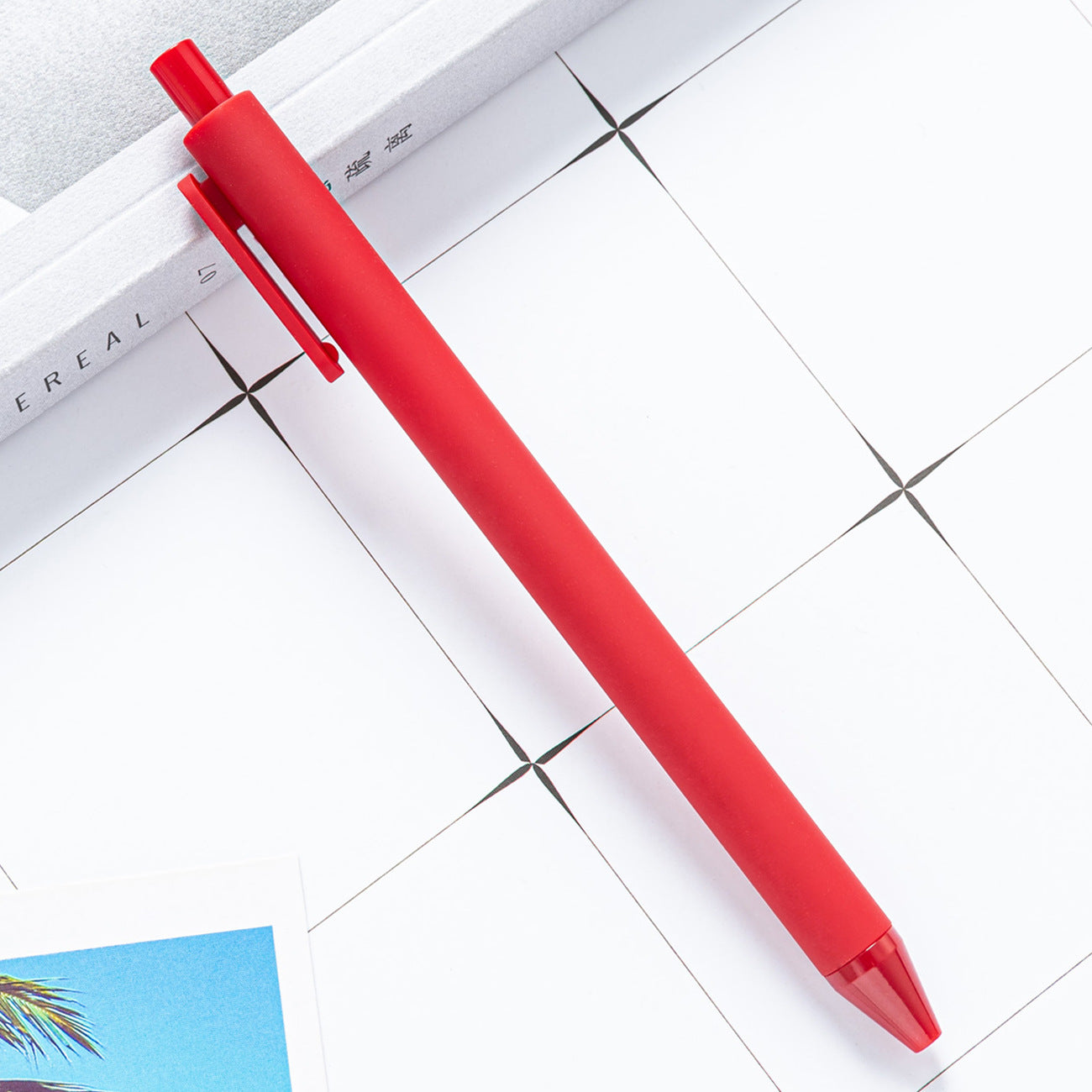 Whoelsale Candy Color Press Plastic Pen Gift Office Tools Teacher Gift